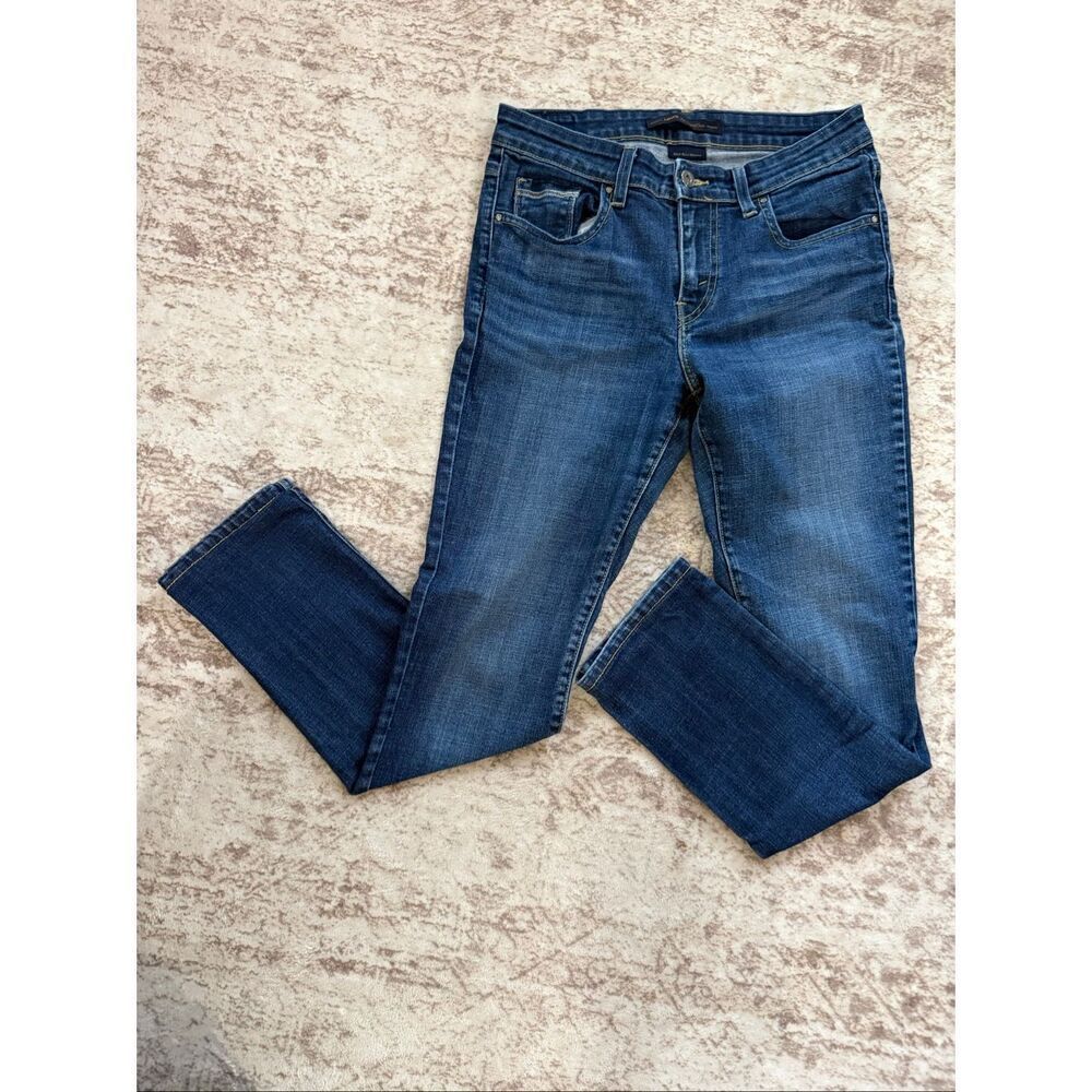 Levi's The Original Jean Women's Mid-rise Skinny Denim Jeans Dark Wash Size 8M